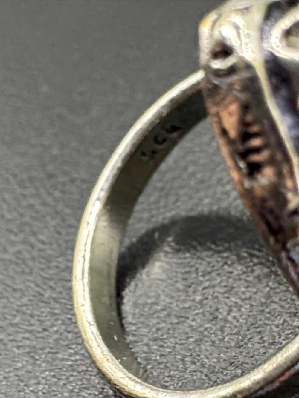 Moonstone Teardrop Statement Ring – Size 6.5 (BR-12-12/4) - Picture 7 of 7